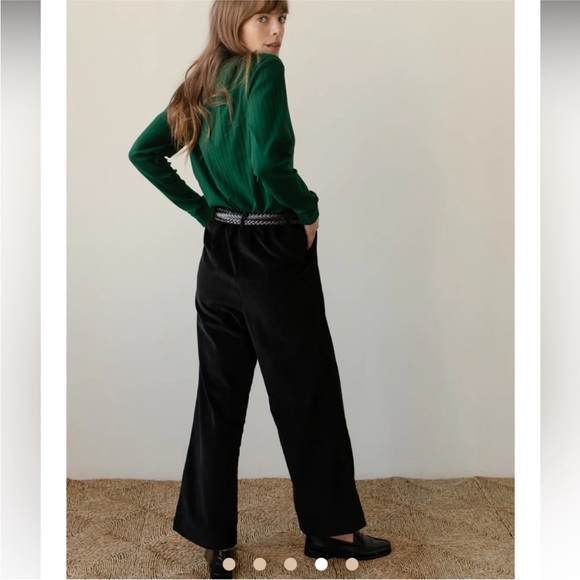 Cord Pleated Trousers - Picture 3 of 8